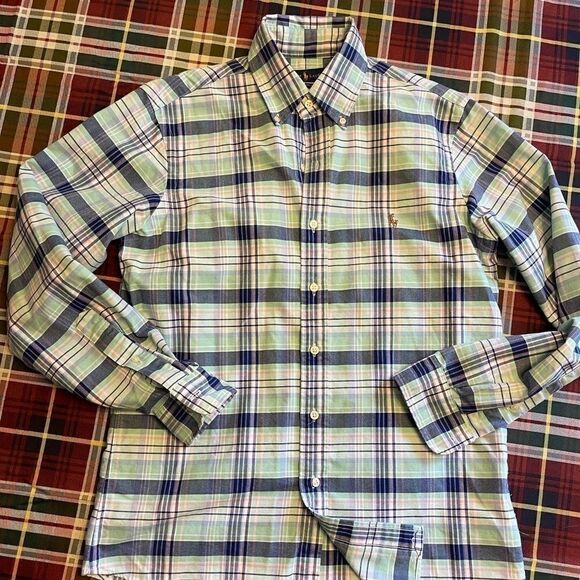 Ralph Lauren Classic Fit Men’s Plaid Button Down - Picture 2 of 9